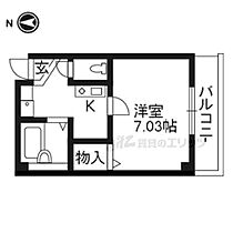 パレスＳＡＳ 205 ｜ 京都府京都市北区上賀茂豊田町（賃貸マンション1K・2階・21.63㎡） その2