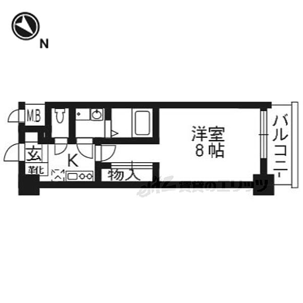 インベスト京都修学院 ｜京都府京都市左京区山端川端町(賃貸マンション1K・2階・25.50㎡)の写真 その2