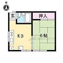 京都府京都市北区大宮西総門町（賃貸アパート1K・2階・21.06㎡） その2