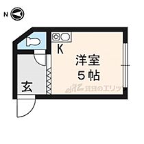 京都府京都市左京区田中上玄京町（賃貸マンション1R・3階・11.00㎡） その2