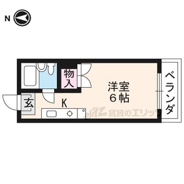 ラフォーレ北白川 201｜京都府京都市左京区北白川東瀬ノ内町(賃貸アパート1K・2階・20.02㎡)の写真 その2