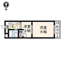 京都府京都市左京区一乗寺払殿町（賃貸マンション2K・3階・24.00㎡） その2