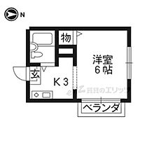 京都府京都市左京区北白川仕伏町（賃貸マンション1K・1階・18.36㎡） その2