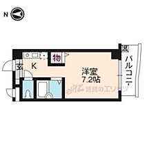 京都府京都市上京区田中町（賃貸マンション1K・5階・20.68㎡） その2