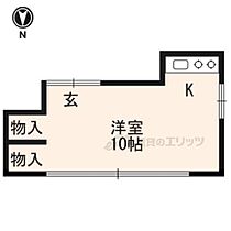 井山アパート 23 ｜ 京都府京都市左京区田中北春菜町（賃貸アパート1R・2階・22.00㎡） その2