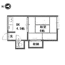 里ノ荘 5 ｜ 京都府京都市左京区一乗寺里ノ西町（賃貸アパート1DK・2階・19.00㎡） その2