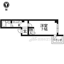 アメニティＫII 305 ｜ 京都府京都市北区紫野上石龍町（賃貸マンション1K・3階・21.06㎡） その1