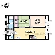 京都府京都市山科区御陵下御廟野町（賃貸マンション2LDK・2階・48.00㎡） その2