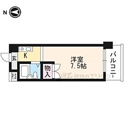 メゾン・ラ・ココネ 1Kの間取図画像