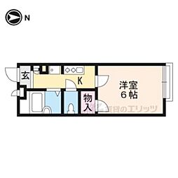 レオパレス吉川 1Kの間取図画像