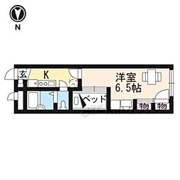 レオパレスアヴェンタージュ 1Kの間取図画像