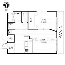 あゆま邸 210 ｜ 京都府京都市北区衣笠東開キ町（賃貸マンション1LDK・2階・32.24㎡） その2