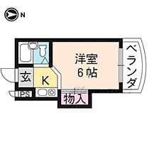 京都府京都市上京区六軒町通下長者町下る西入利生町（賃貸マンション1K・2階・16.20㎡） その2