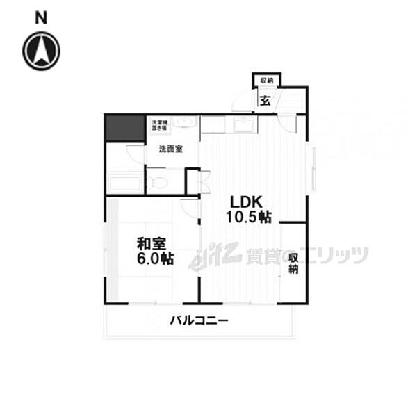 京都府京都市右京区嵯峨朝日町(賃貸マンション1LDK・3階・39.70㎡)の写真 その2