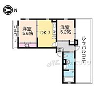 エスパス白梅町 4-B ｜ 京都府京都市北区大将軍一条町（賃貸マンション2DK・4階・41.07㎡） その2