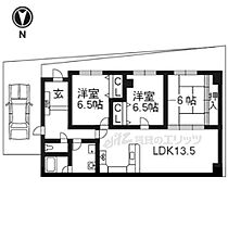 京都府京都市右京区西京極西大丸町（賃貸マンション3LDK・1階・83.00㎡） その2