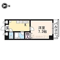 京都府京都市左京区下鴨前萩町（賃貸マンション1K・3階・25.00㎡） その2