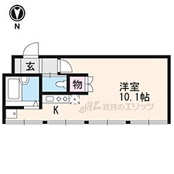 Ｆｅｌｉｃｉｔａ 2階ワンルームの間取り