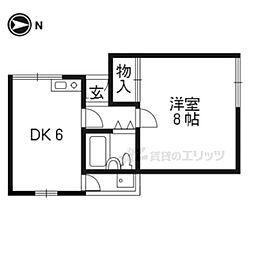 CASADIAZZURRA 1DKの間取図画像