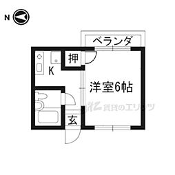 シェ・モアクレール 1Kの間取図画像