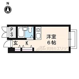 文華堂ビル ワンルームの間取図画像