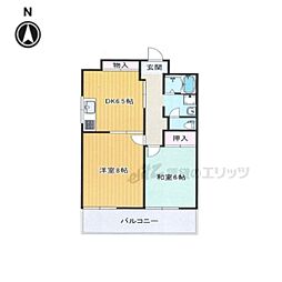 サンクレスト 2DKの間取図画像