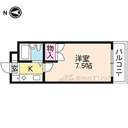ル・パルク 1Kの間取図画像