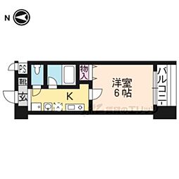 サムティ京都西大路North 1Kの間取図画像