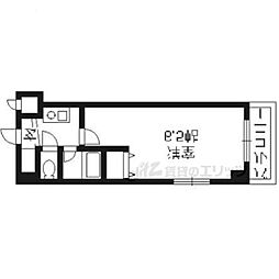 エクセレント御所西 1Kの間取図画像