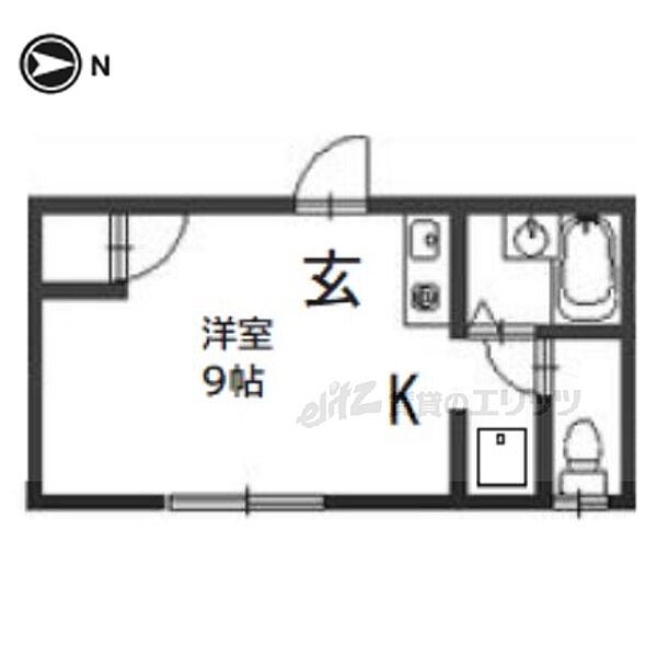 コーポ乾隆 301｜京都府京都市上京区姥ケ寺之前町(賃貸マンション1K・3階・20.00㎡)の写真 その2