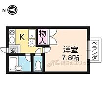 京都府京都市北区等持院中町（賃貸アパート1K・1階・22.63㎡） その2