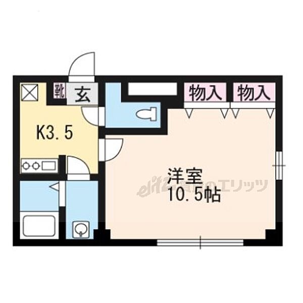 京都府京都市中京区三条通烏丸東入梅忠町(賃貸マンション1K・11階・33.97㎡)の写真 その2