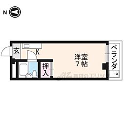 ハイツ協栄 1Kの間取図画像