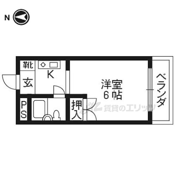 フォレストハウス 203｜京都府京都市右京区梅津上田町(賃貸マンション1K・2階・18.00㎡)の写真 その2