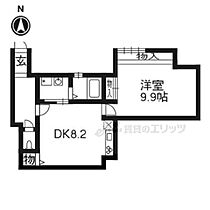 伽羅 203 ｜ 京都府京都市右京区鳴滝音戸山町（賃貸マンション1LDK・2階・42.76㎡） その2