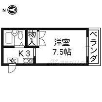 京都府京都市右京区龍安寺塔ノ下町（賃貸マンション1R・1階・19.00㎡） その2