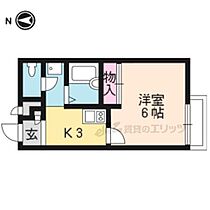 レオパレス七本松 104 ｜ 京都府京都市上京区七本松通仁和寺街道下る二番町（賃貸アパート1K・1階・20.28㎡） その2