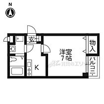 ベルメール北大路 101 ｜ 京都府京都市北区衣笠開キ町（賃貸マンション1K・1階・23.00㎡） その2