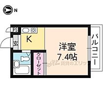 京都府京都市右京区西京極午塚町（賃貸マンション1K・4階・19.76㎡） その2