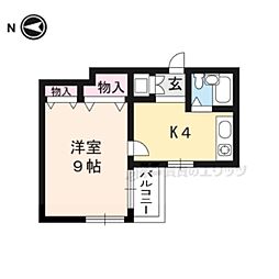 正美堂ビル 1Kの間取図画像
