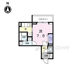 彩 KyotoNishijin 1Kの間取図画像