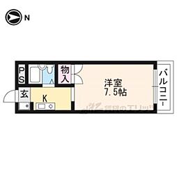 メゾンジョア 1Kの間取図画像