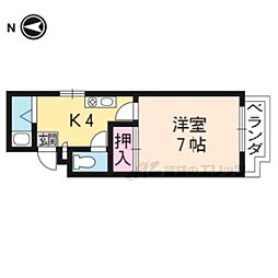 ハイステイニシカワ 1Kの間取図画像
