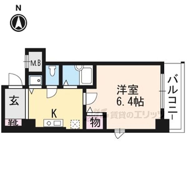 プレサンス京都烏丸御池II ｜京都府京都市中京区両替町通姉小路下ル柿本町(賃貸マンション1K・8階・23.22㎡)の写真 その2