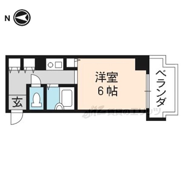 メゾン・ド・ロワール 305｜京都府京都市右京区西院矢掛町(賃貸マンション1K・3階・19.17㎡)の写真 その2