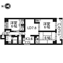 ミルウインドウ 601 ｜ 京都府京都市下京区五条通新町西入西錺屋町（賃貸マンション3LDK・6階・65.61㎡） その2