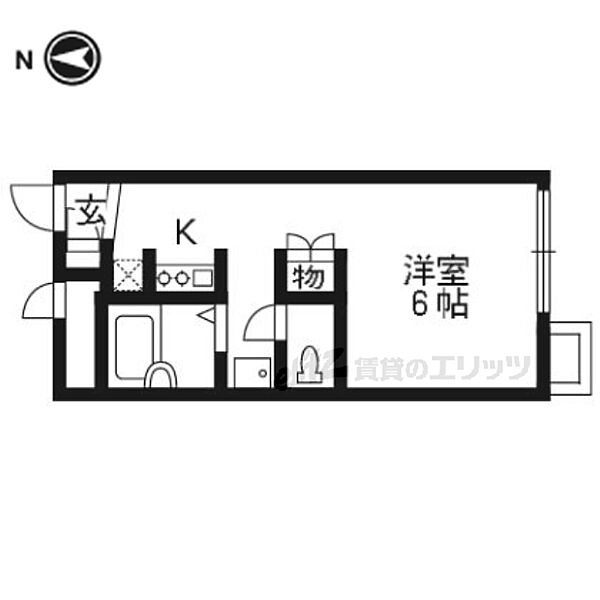 レオパレスファースト 206｜京都府京都市南区上鳥羽南戒光町(賃貸アパート1K・2階・19.87㎡)の写真 その2