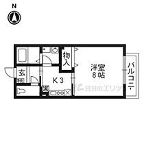 クレスト西京極 202 ｜ 京都府京都市右京区西京極芝ノ下町（賃貸アパート1K・2階・27.08㎡） その2