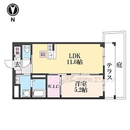 リバーレジェンド3 1LDKの間取図画像