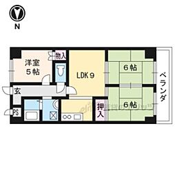 シャルレ8番館 3LDKの間取図画像